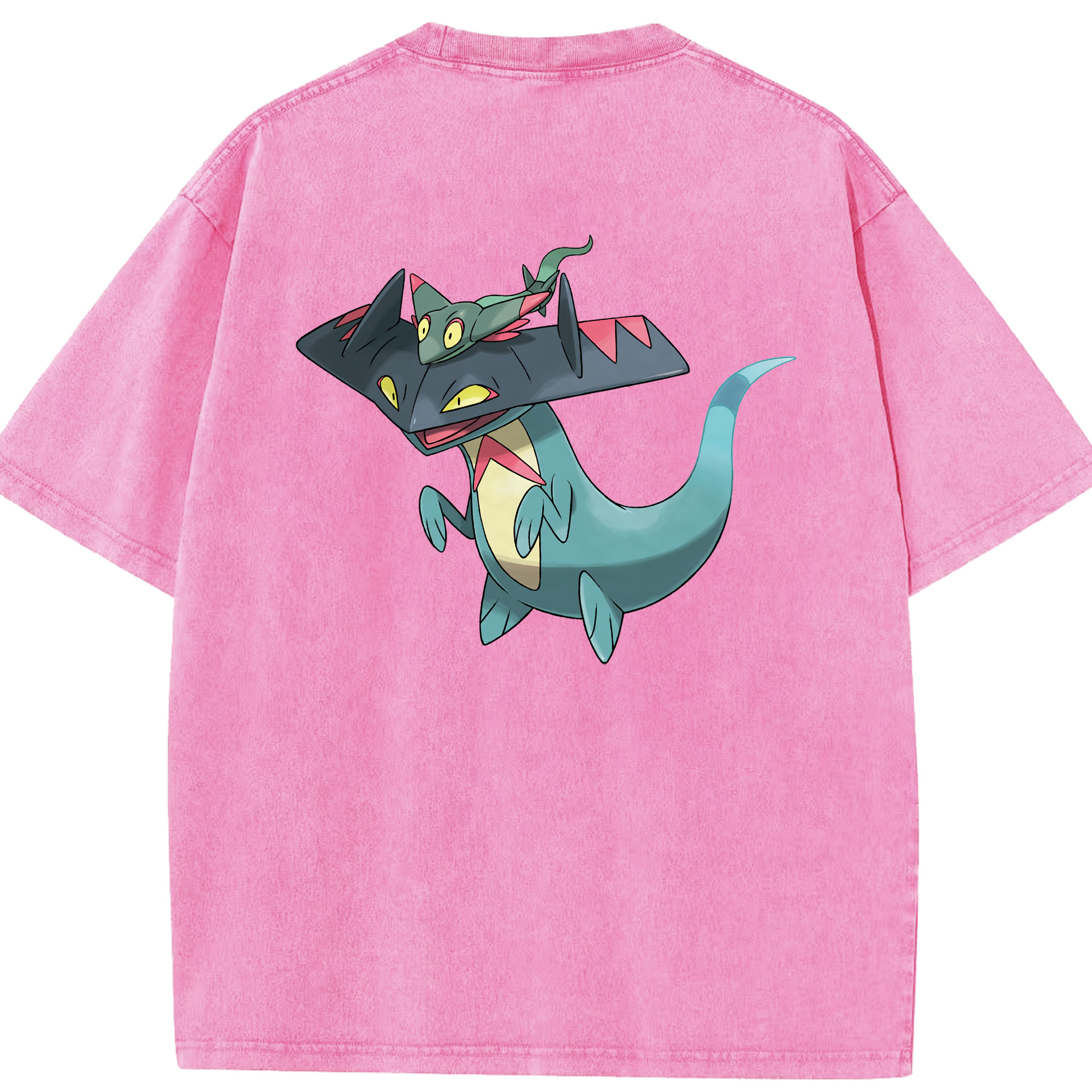 （画像用） ポケットモンスター Pokémon 綿100% ヴィンテージ風 半袖Tシャツ（背面プリント）